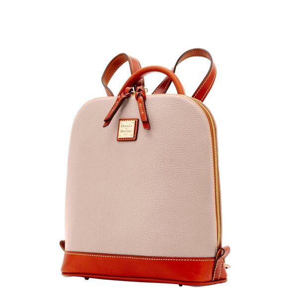 Dooney & Bourke Pebble Grain Zip Pod Backpack - Oyster - Picture 2 of 4